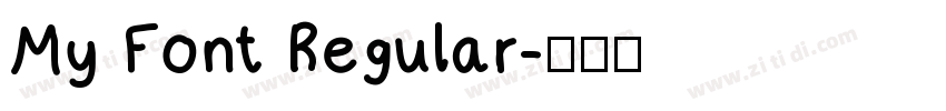 My Font Regular字体转换